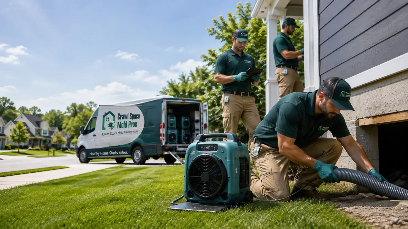 Crawl Space Mold Removal in Plymouth, MA